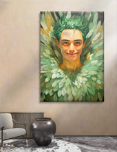 Načtěte obrázek do prohlížeče galerie, Posel štěstí - Olejomalba obraz na plátně