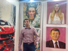 Načtěte obrázek do prohlížeče galerie, Posel štěstí - Olejomalba obraz na plátně