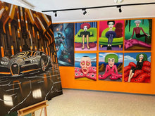 Načtěte obrázek do prohlížeče galerie, Všudypřítomné oči - olejomalba obraz na plátně