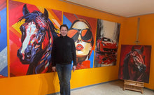 Lade das Bild in den Galerie-Viewer, Scharlachrote Verführung - Wandbild auf Leinwand - Gemälde von Adam Laabs