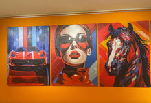 Lade das Bild in den Galerie-Viewer, Scharlachrote Verführung - Wandbild auf Leinwand - Gemälde von Adam Laabs