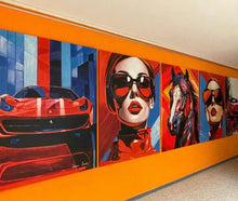 Lade das Bild in den Galerie-Viewer, Grand Prix Glamour - Wandbild auf Leinwand - Gemälde von Adam Laabs