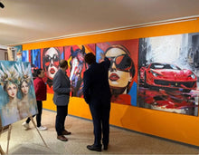 Lade das Bild in den Galerie-Viewer, Reflektionen der Macht - Wandbild auf Leinwand - Ölgemälde