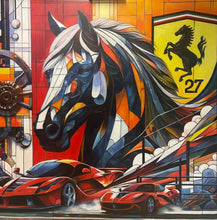 Lade das Bild in den Galerie-Viewer, Rossa Corsa: Herr der Strecke - Wandbild auf Leinwand