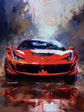 Lade das Bild in den Galerie-Viewer, Rote Furie - Wandbild auf Leinwand - von Adam Laabs
