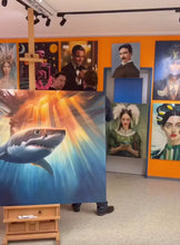 Lade das Bild in den Galerie-Viewer, Aristokratische Dame aus Marokko Frauenporträt Ölgemälde Wandbild