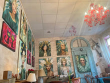 Lade das Bild in den Galerie-Viewer, Bote des Glücks - Ölgemälde und Wandbild auf Leinwand