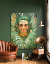 Lade das Bild in den Galerie-Viewer, Bote des Glücks - Ölgemälde und Wandbild auf Leinwand