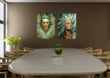 Lade das Bild in den Galerie-Viewer, Frauenportrait-Wandbild-Leinwand-Aurora-Art Gallery