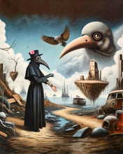 Load the image into the gallery viewer, The Journey of the Plague Doctor - painting on Canvas - Painting
